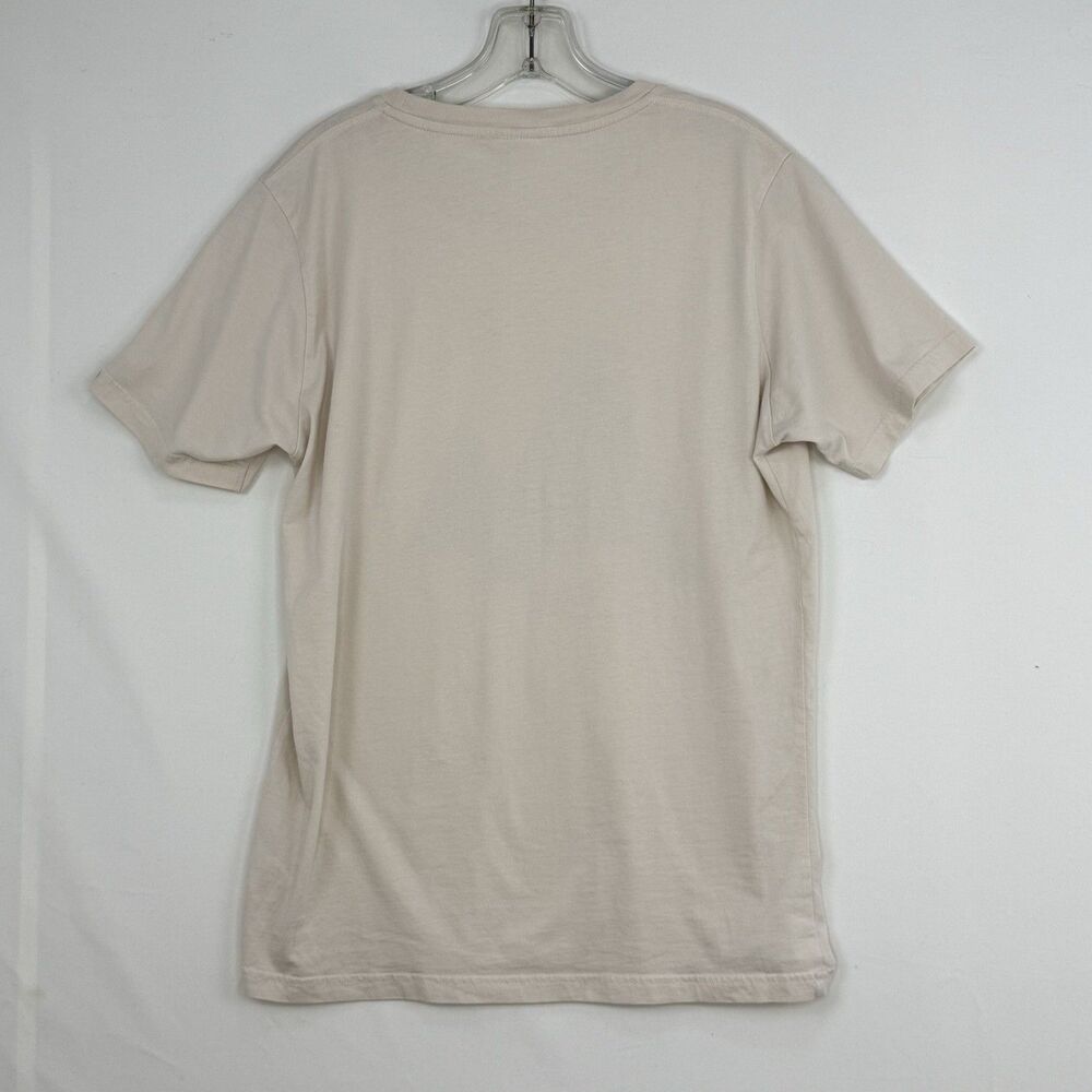 Moncat Typographia Women’s Graphic T-Shirt Size M Beige Organic Cotton - Picture 4 of 16